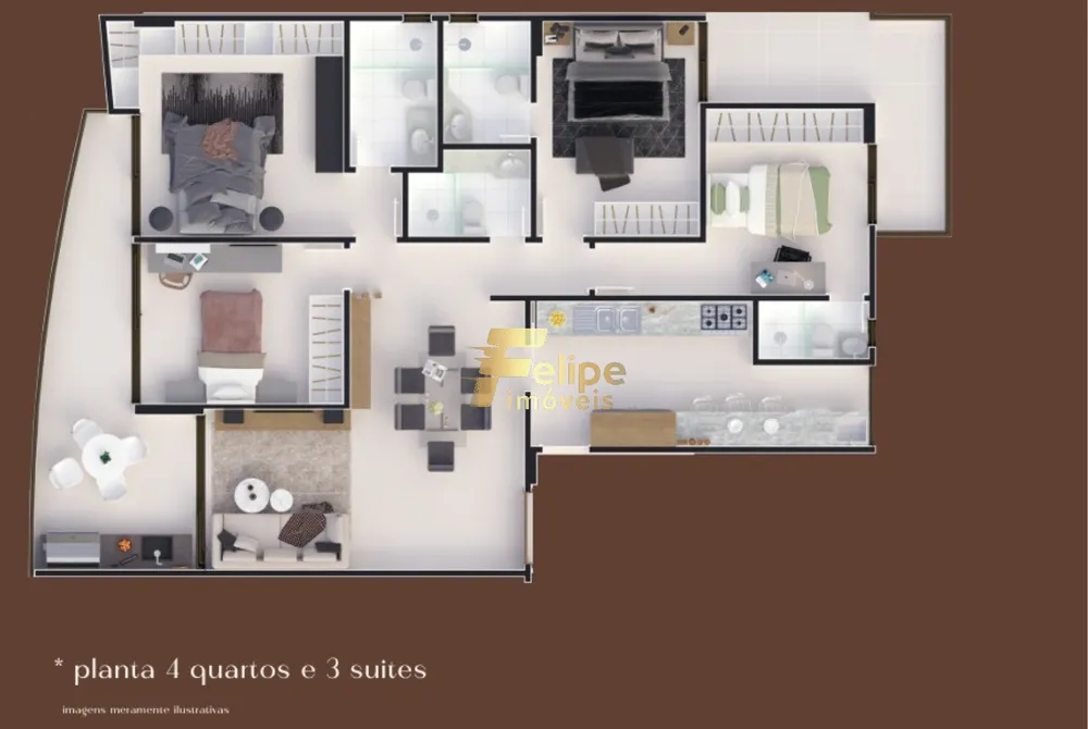 Apartamento, 4 quartos, 127 m² - Foto 4