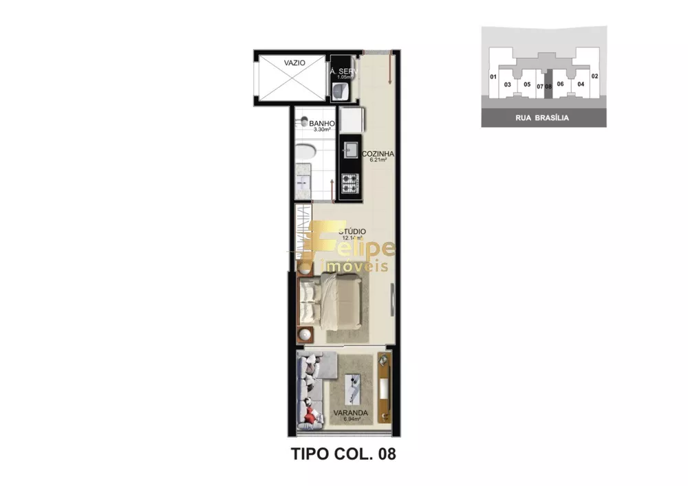 Apartamento à venda com 2 quartos, 90m² - Foto 7