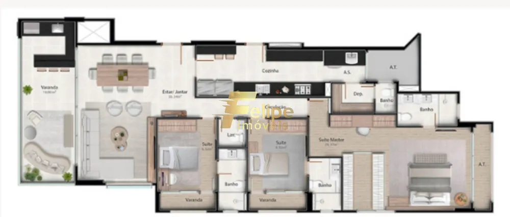 Apartamento, 3 quartos, 166 m² - Foto 5