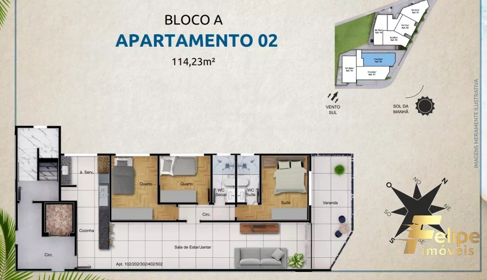 Apartamento à venda com 2 quartos, 79m² - Foto 10