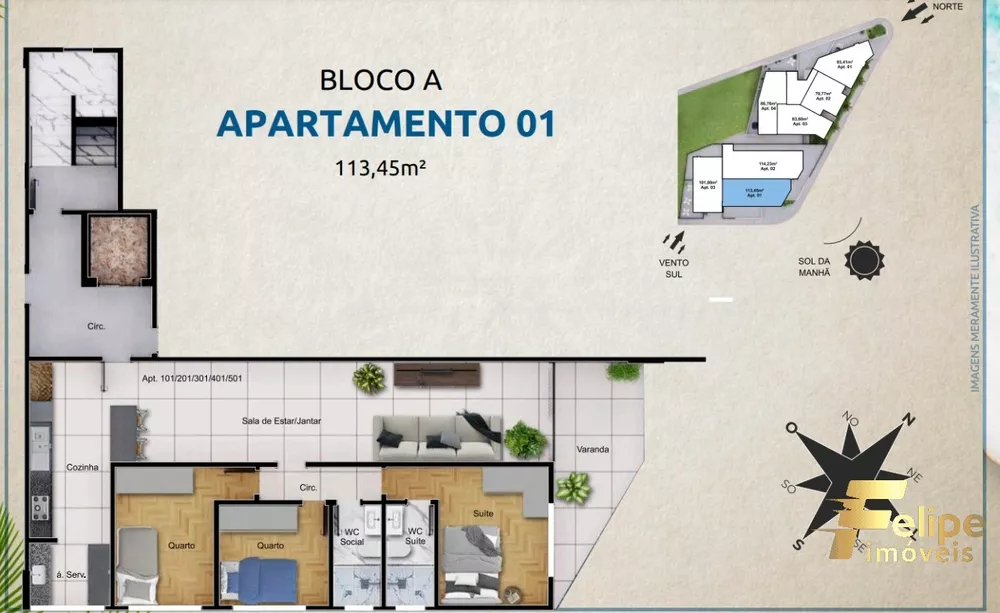 Apartamento à venda com 2 quartos, 79m² - Foto 11