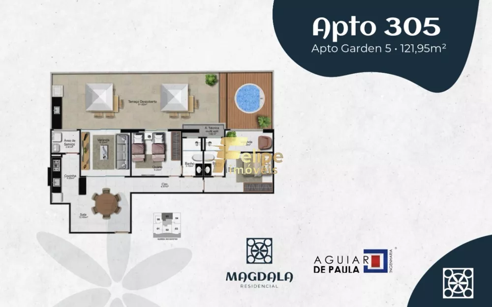 Apartamento à venda com 2 quartos, 64m² - Foto 7