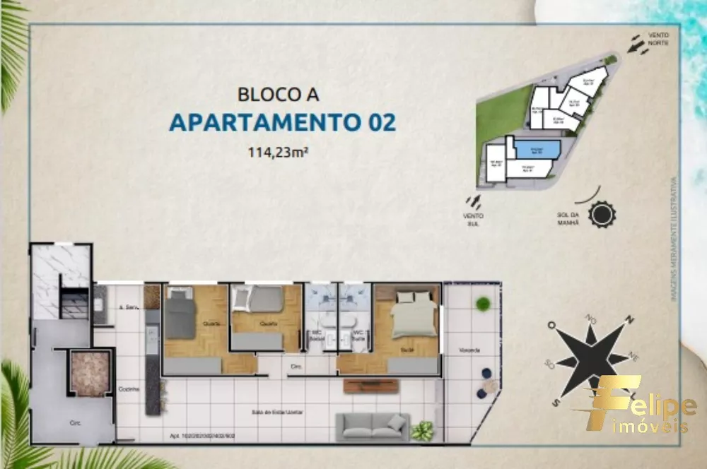 Apartamento à venda com 3 quartos, 101m² - Foto 4