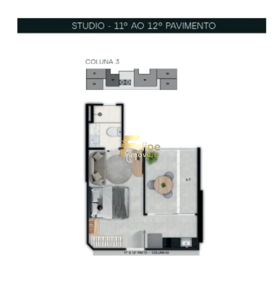 Apartamento, 1 quarto, 27 m² - Foto 7