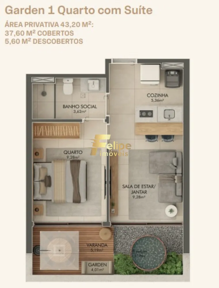 Apartamento, 1 quarto, 30 m² - Foto 4