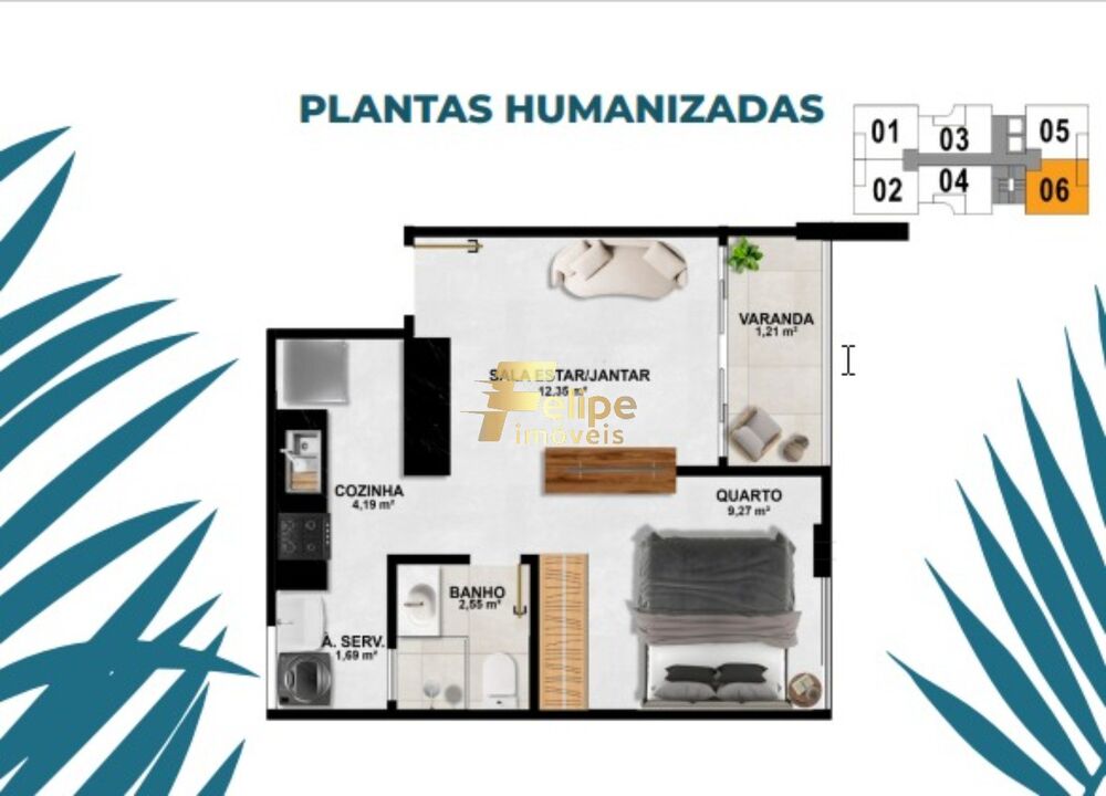 Apartamento, 1 quarto, 33 m² - Foto 4