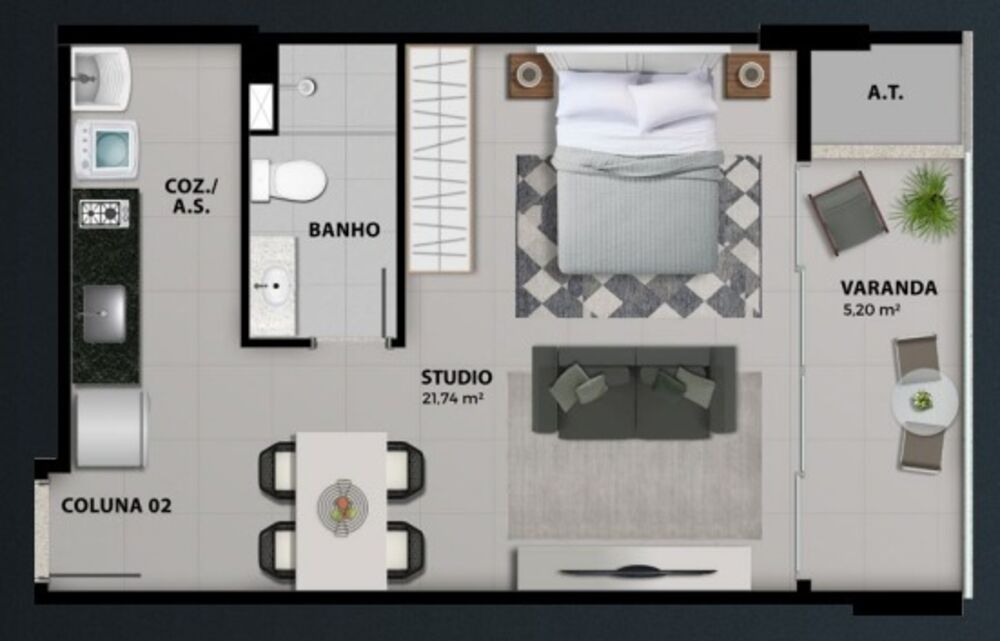 Apartamento, 2 quartos, 55 m² - Foto 8