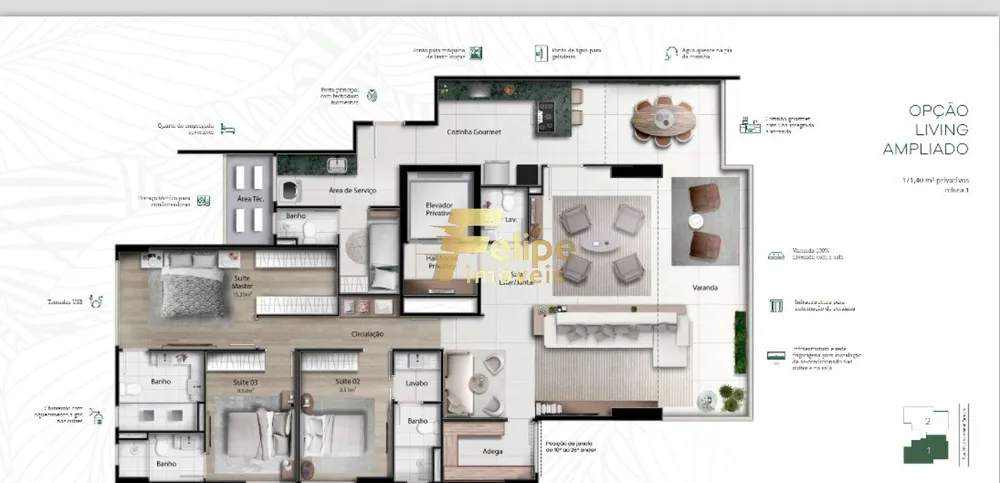 Apartamento, 4 quartos, 171 m² - Foto 9