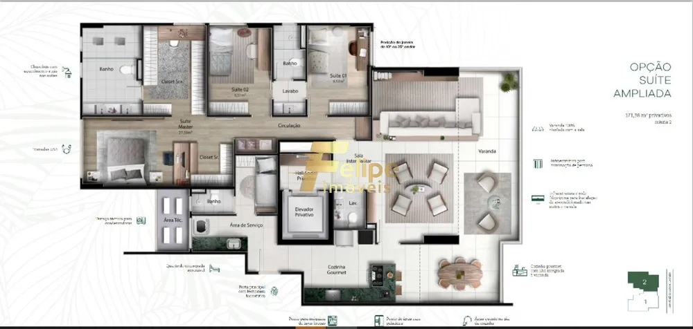 Apartamento, 4 quartos, 171 m² - Foto 11