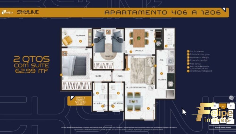 Apartamento, 3 quartos, 82 m² - Foto 1