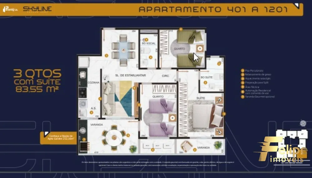 Apartamento, 3 quartos, 82 m² - Foto 11