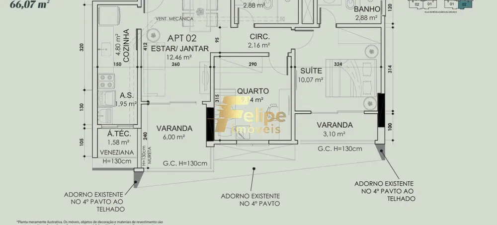 Apartamento, 2 quartos, 59 m² - Foto 8