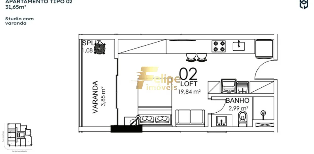 Apartamento, 1 quarto, 42 m² - Foto 7