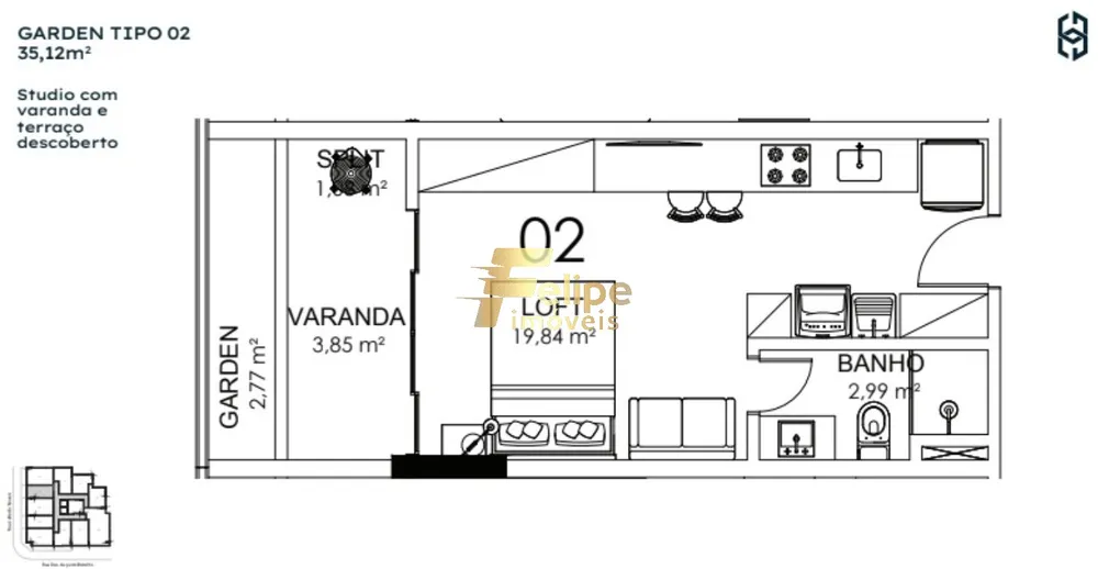 Apartamento, 1 quarto, 42 m² - Foto 5