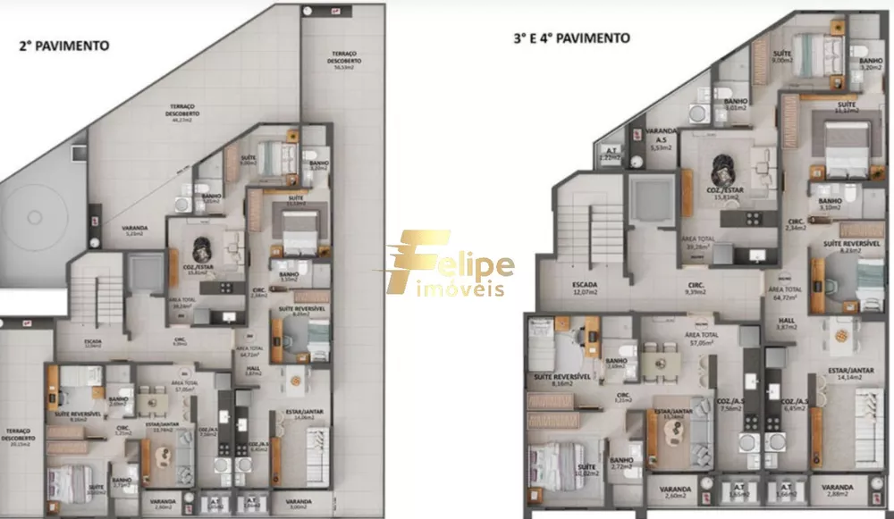 Apartamento, 2 quartos, 57 m² - Foto 4