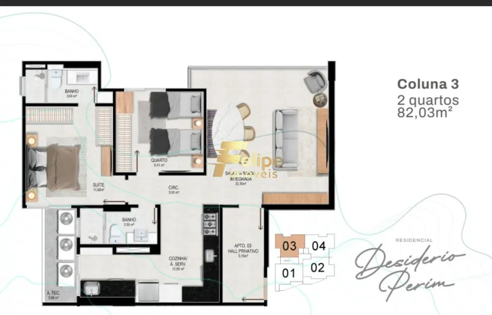 Apartamento, 2 quartos, 82 m² - Foto 4