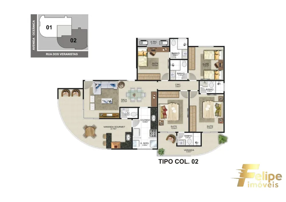 Apartamento, 4 quartos, 135 m² - Foto 11