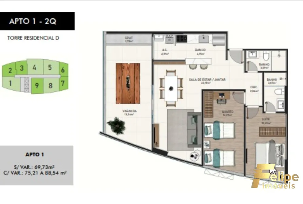 Apartamento, 2 quartos, 88 m² - Foto 11