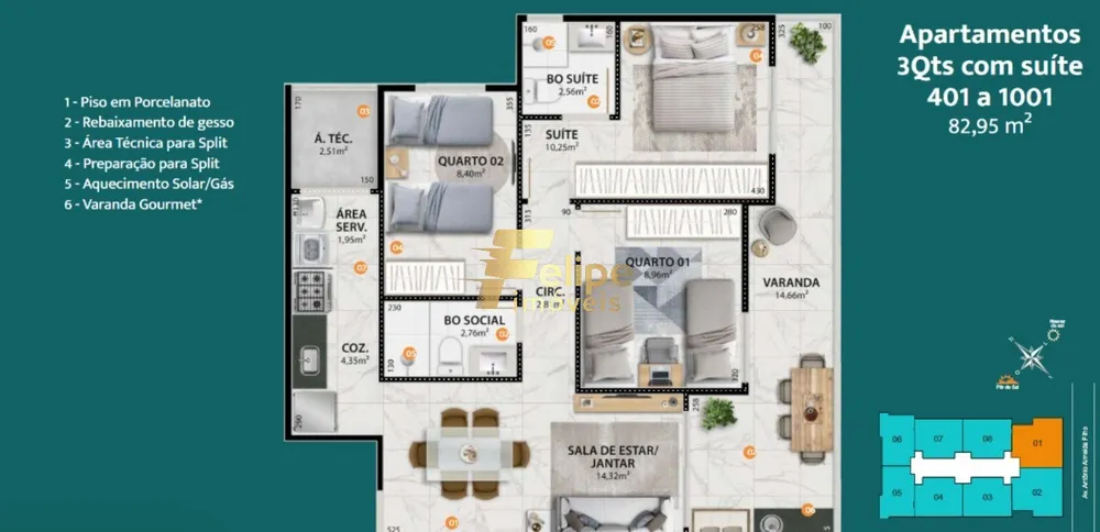 Apartamento, 3 quartos, 158 m² - Foto 6