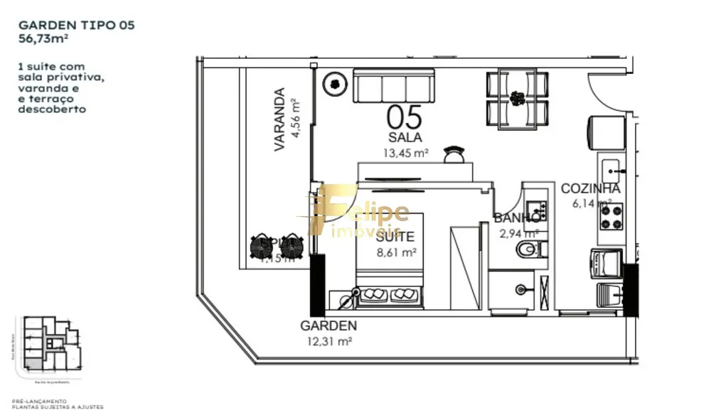 Cobertura, 2 quartos, 85 m² - Foto 7