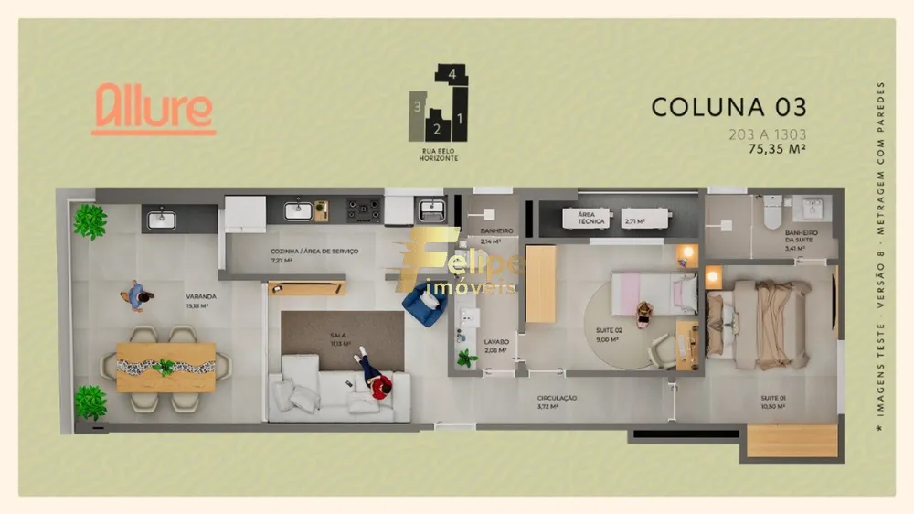 Apartamento, 2 quartos, 58 m² - Foto 9
