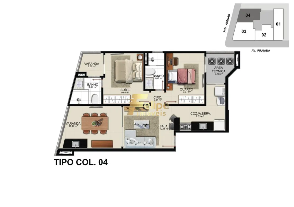 Apartamento, 3 quartos, 88 m² - Foto 8