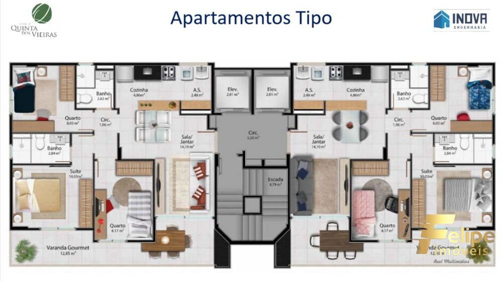 Apartamento à venda com 3 quartos, 76m² - Foto 15