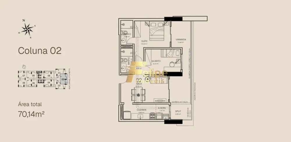 Apartamento, 2 quartos, 56 m² - Foto 7