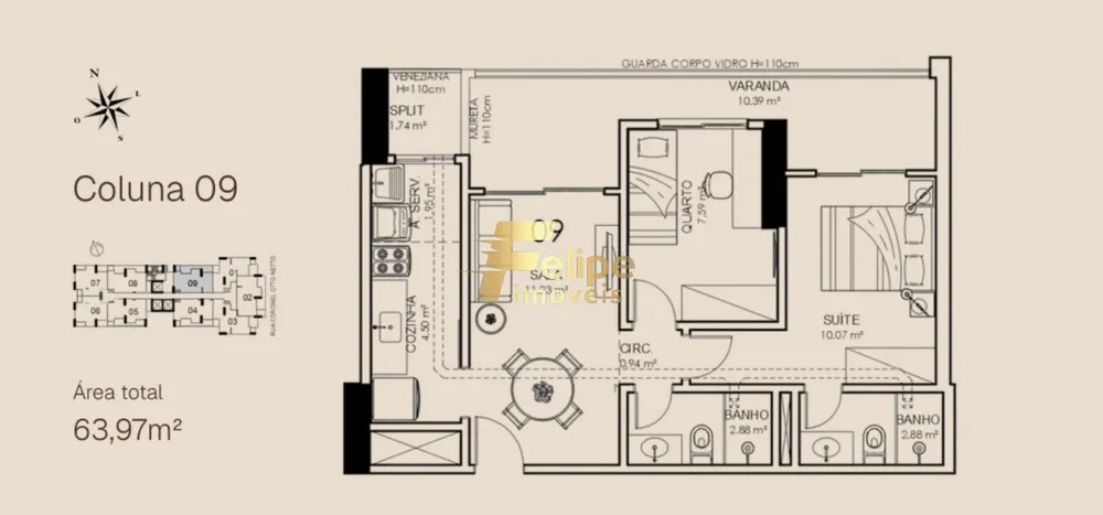 Apartamento, 2 quartos, 56 m² - Foto 5