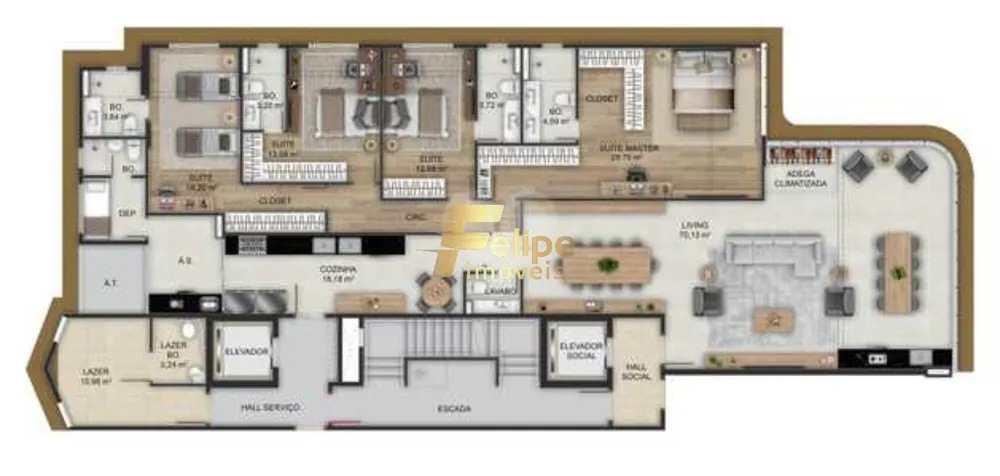 Apartamento, 4 quartos, 223 m² - Foto 15