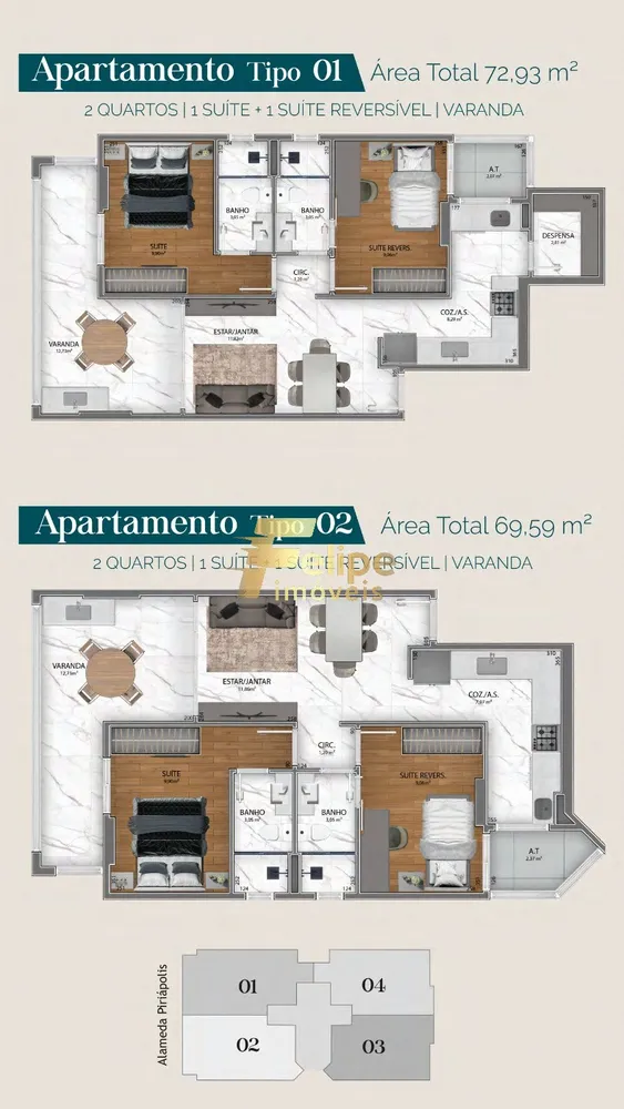 Apartamento, 2 quartos, 66 m² - Foto 7
