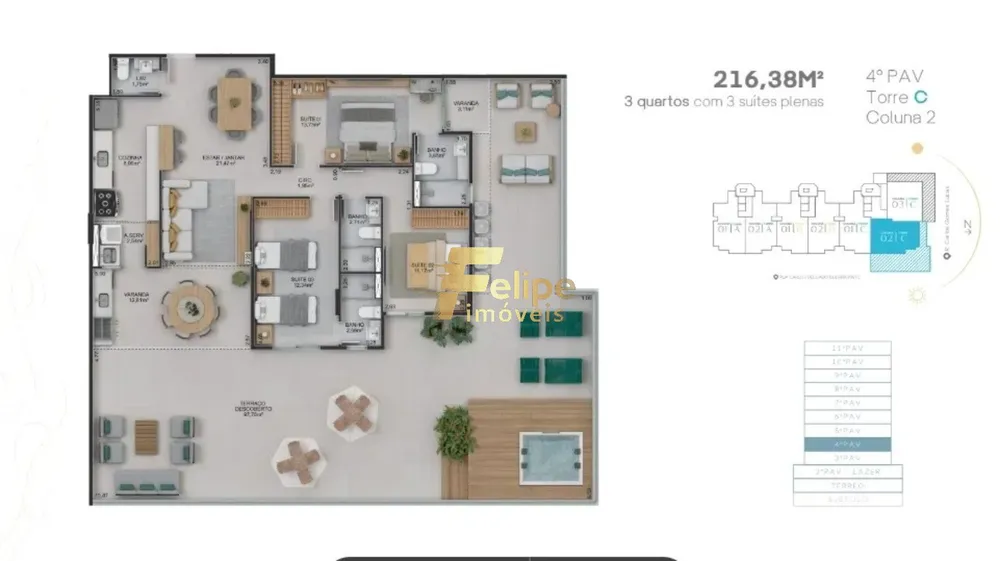 Apartamento, 3 quartos, 100 m² - Foto 7