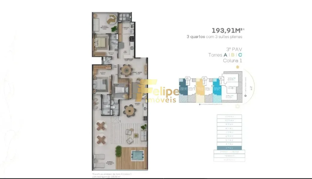 Apartamento, 3 quartos, 100 m² - Foto 9