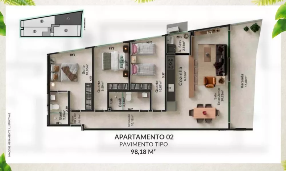 Apartamento à venda com 3 quartos, 94m² - Foto 6