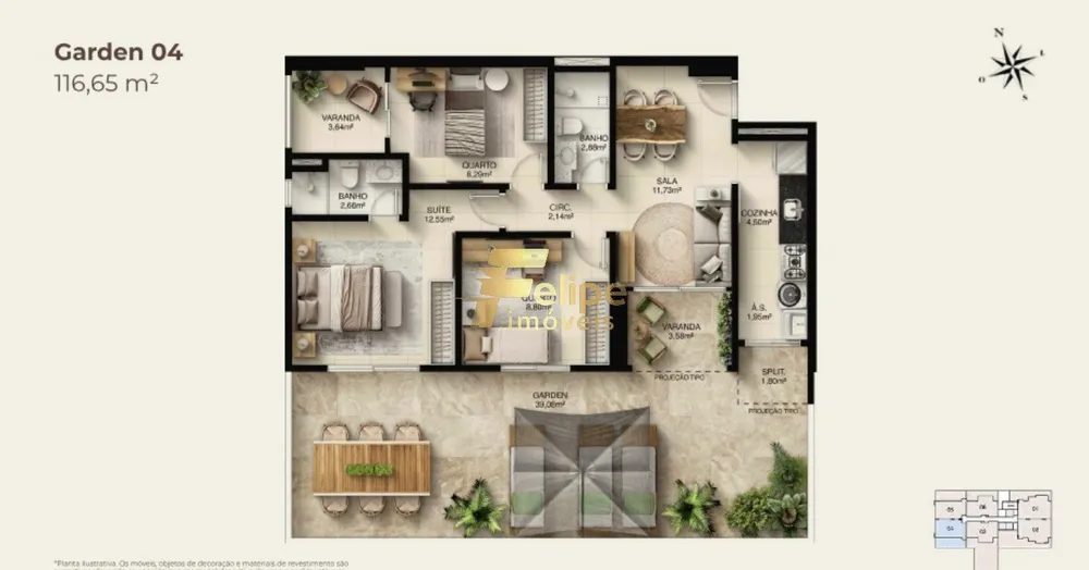 Apartamento, 3 quartos, 75 m² - Foto 1