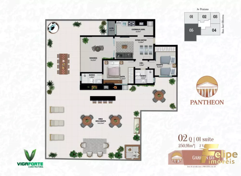 Apartamento à venda com 2 quartos, 250m² - Foto 3