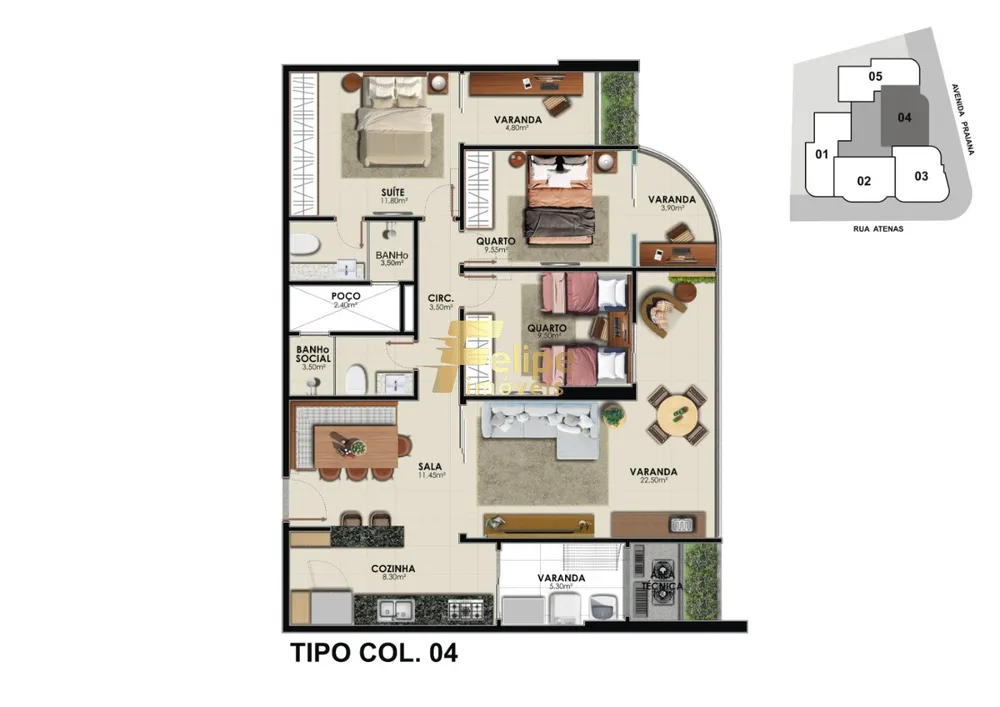 Apartamento, 3 quartos, 106 m² - Foto 5