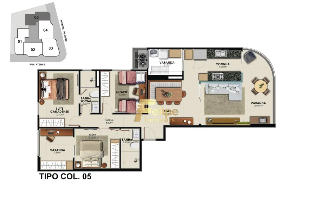 Apartamento, 3 quartos, 106 m² - Foto 4