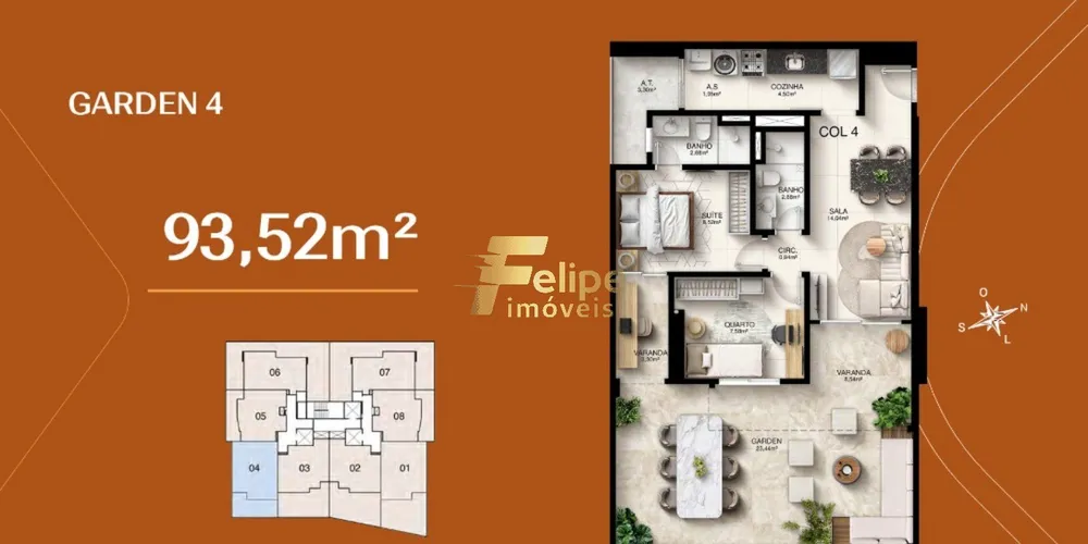 Apartamento, 2 quartos, 62 m² - Foto 4