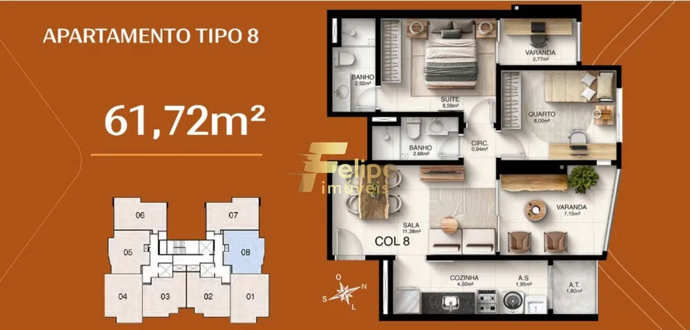 Apartamento, 2 quartos, 62 m² - Foto 5
