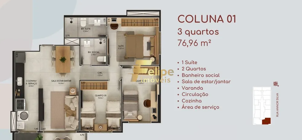 Apartamento, 3 quartos, 76 m² - Foto 5