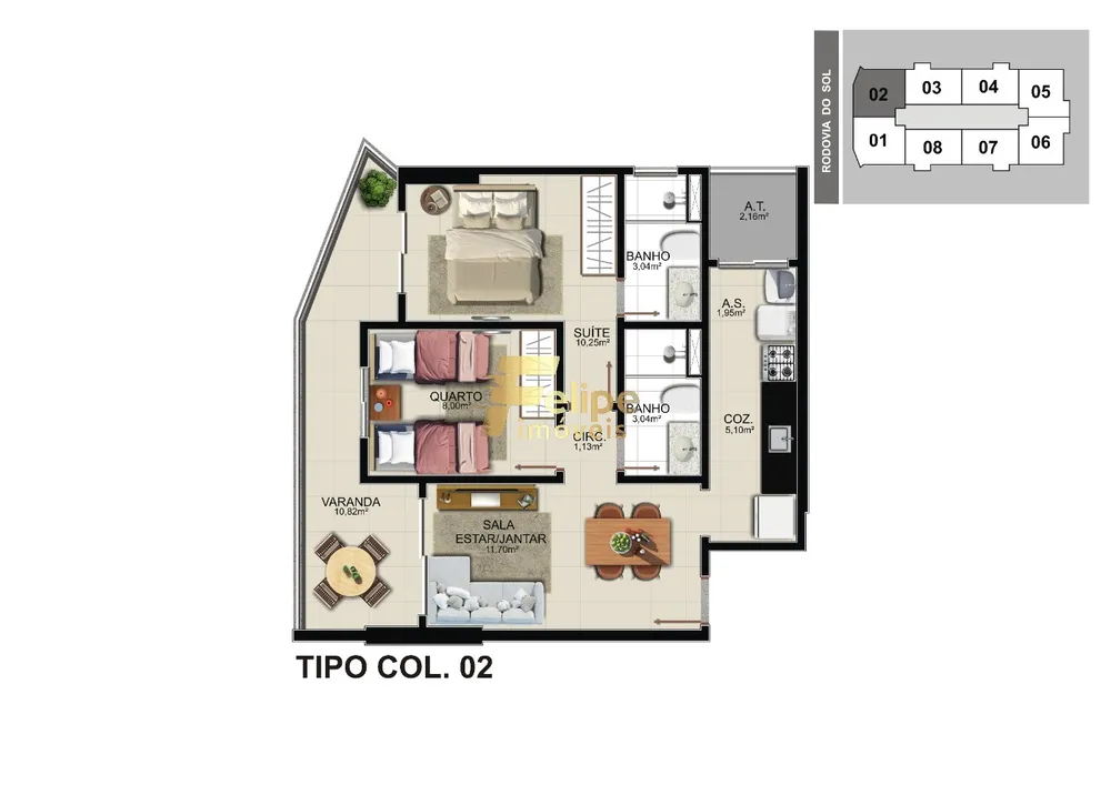 Apartamento, 2 quartos, 59 m² - Foto 6