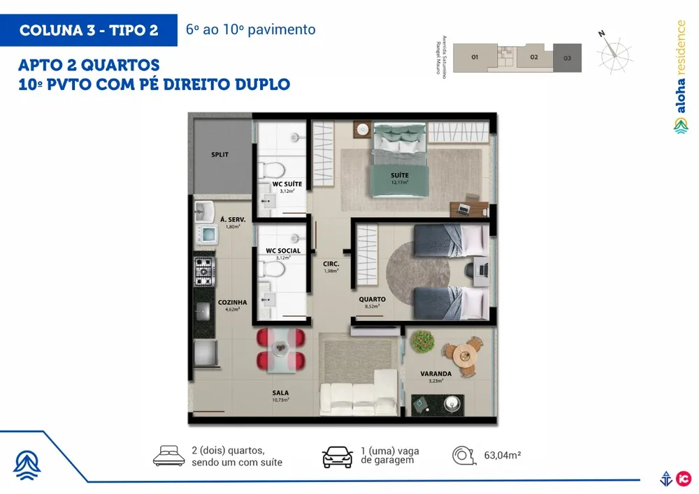 Apartamento, 2 quartos, 64 m² - Foto 4