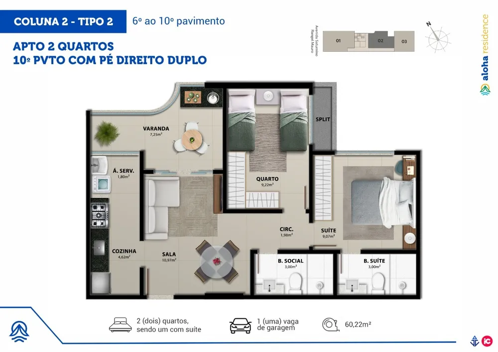 Apartamento, 2 quartos, 64 m² - Foto 5