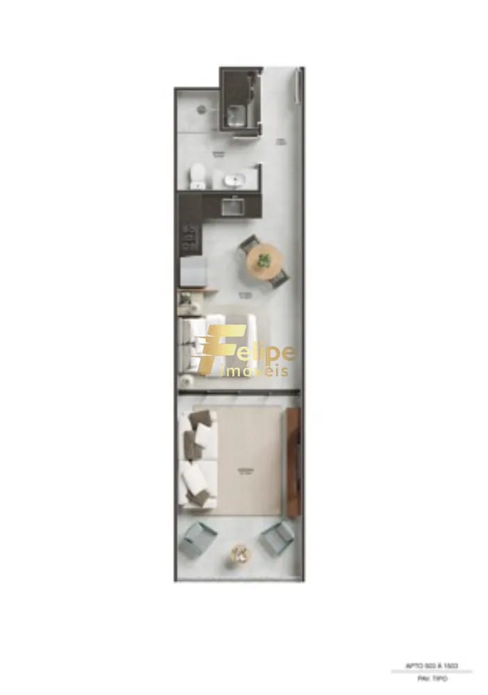 Apartamento, 1 quarto, 38 m² - Foto 6