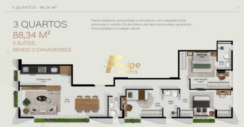 Apartamento, 2 quartos, 73 m² - Foto 6
