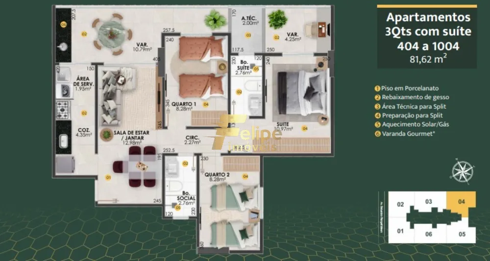 Apartamento, 3 quartos, 81 m² - Foto 4