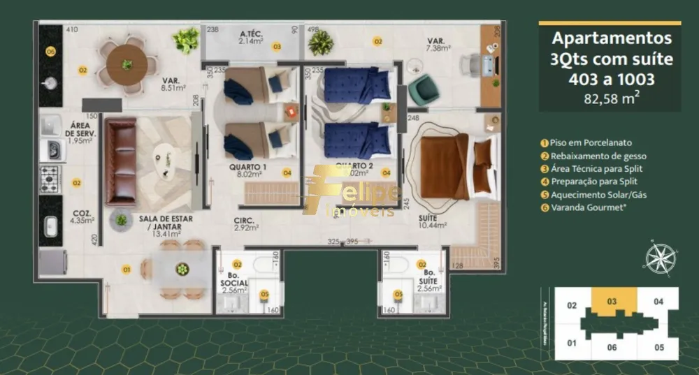 Apartamento, 3 quartos, 81 m² - Foto 5