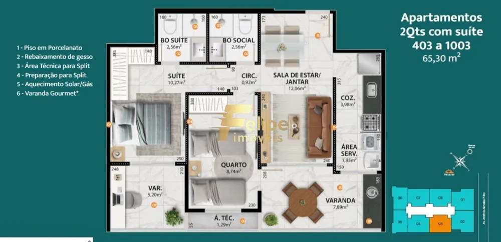 Apartamento, 2 quartos, 65 m² - Foto 6
