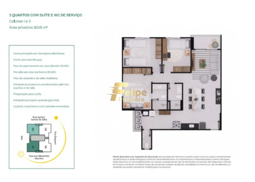 Apartamento, 3 quartos, 80 m² - Foto 5